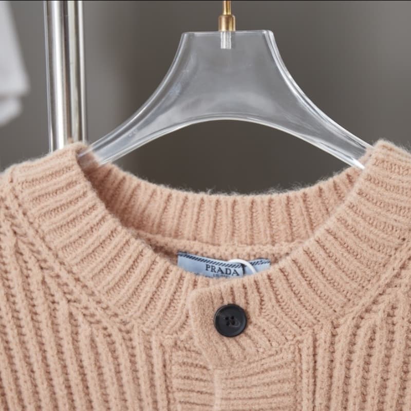 Embroidered Knit Cardigan Sweater