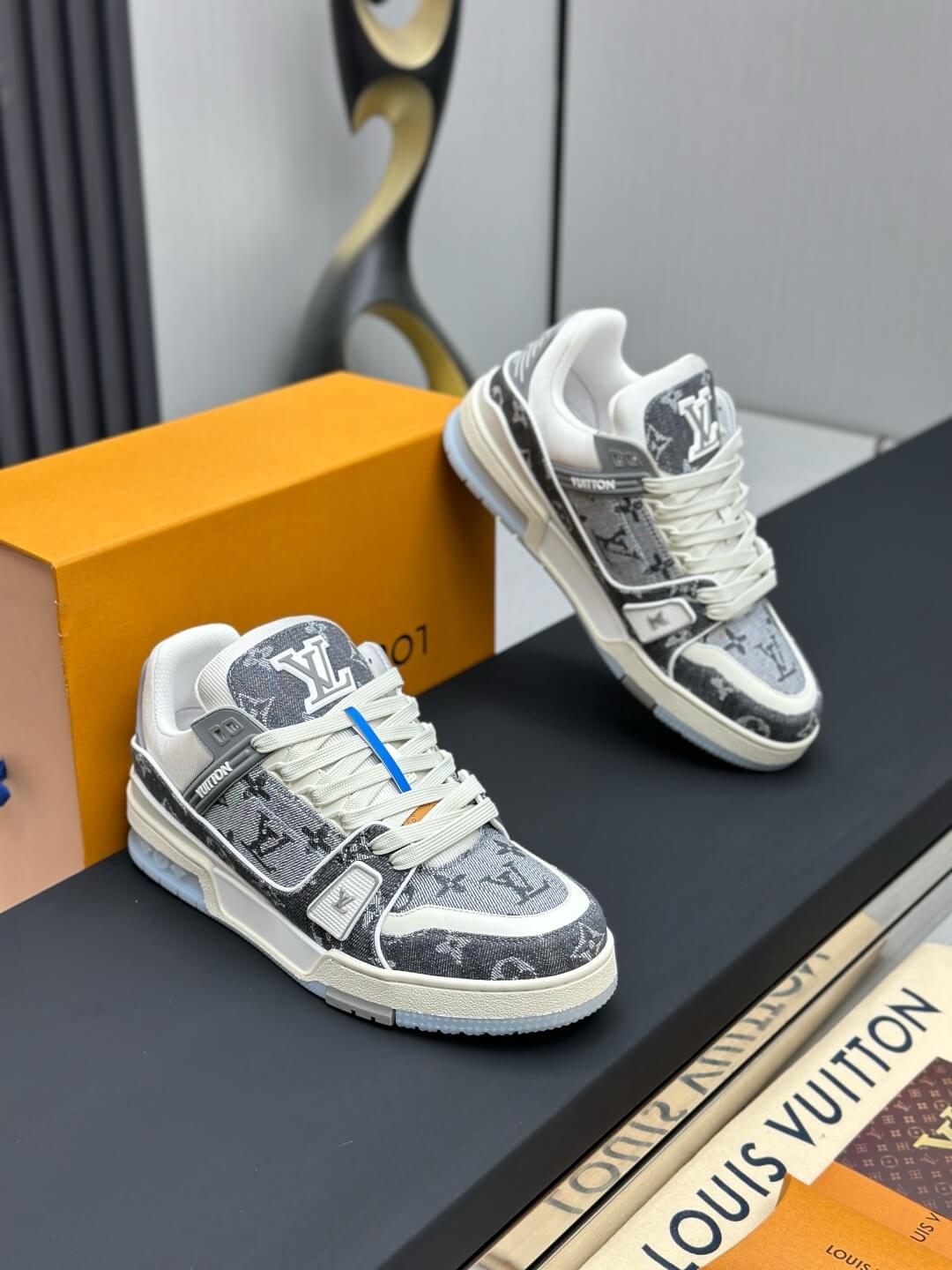 Gray All-Over Jacquard Sneaker