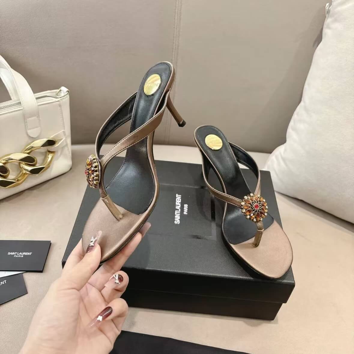 Runway Edition Crystal High-Heel Sandals