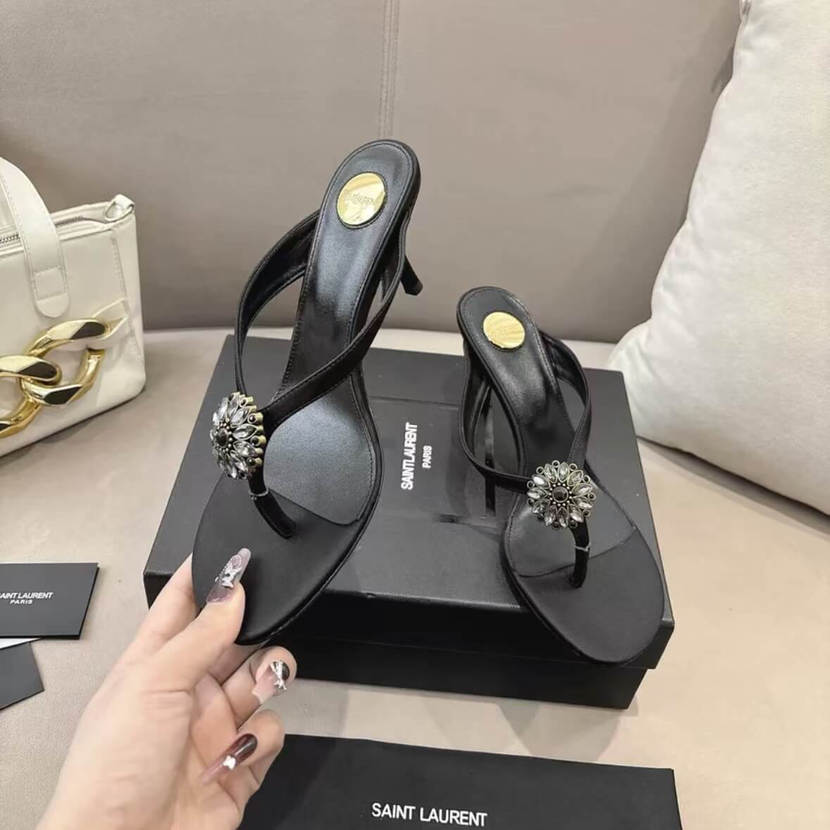 Runway Edition Crystal High-Heel Sandals