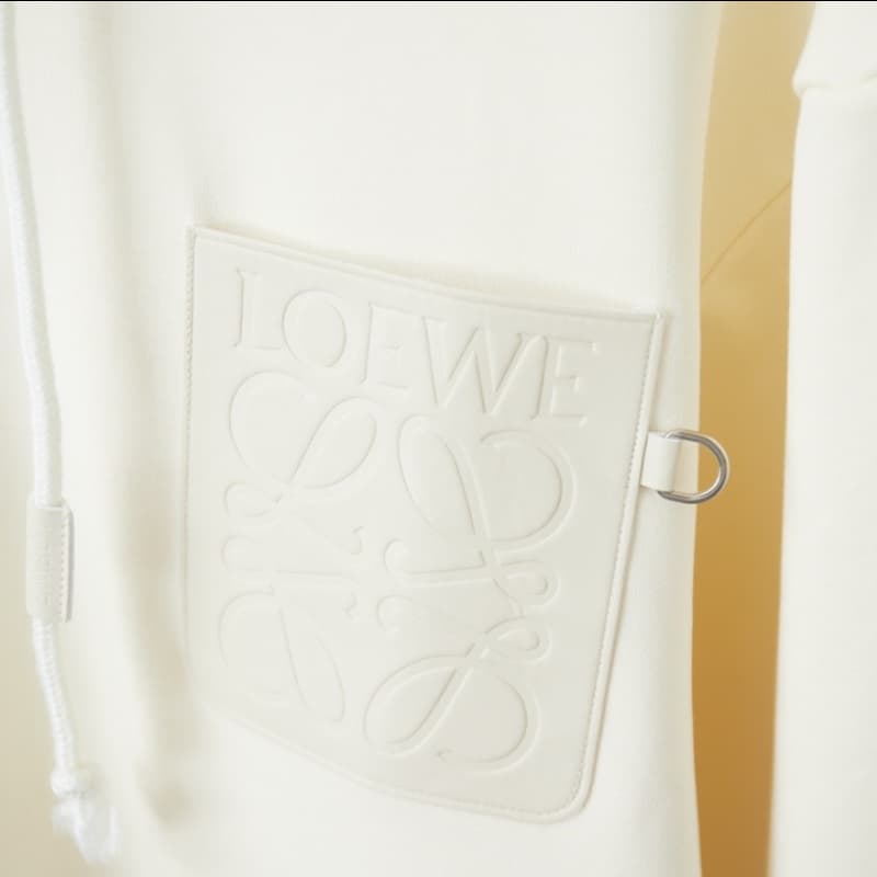 Classic Calf Leather Pocket Hoodie