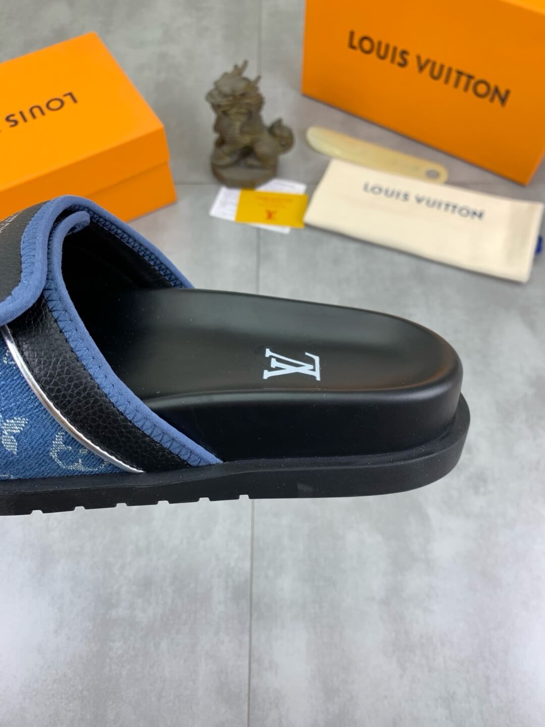 Cowhide Patch Slippers