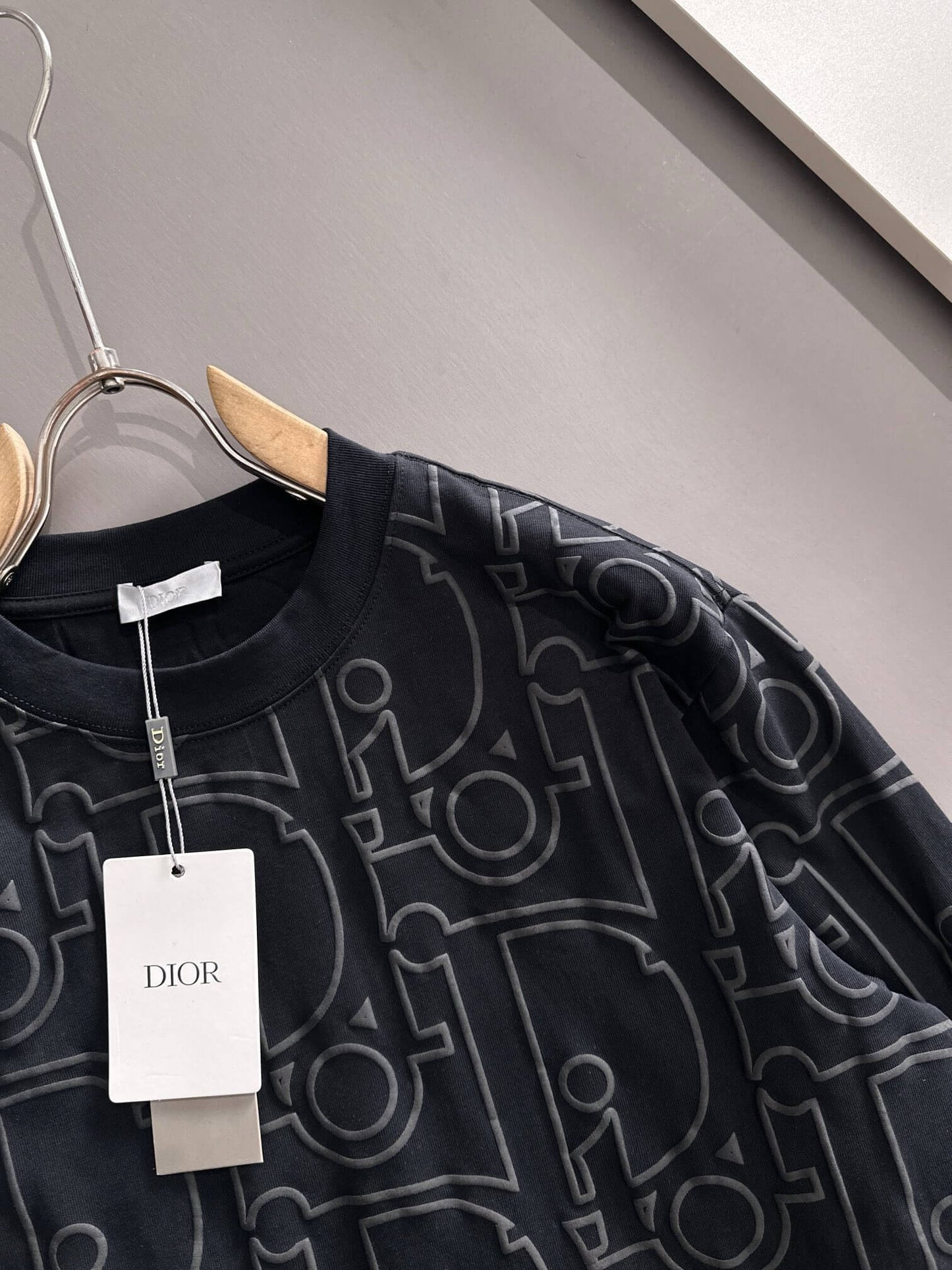 All-Over Distressed Pattern Sweatshirt