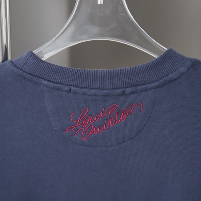 Embroidered Beaded Letter Sweatshirt
