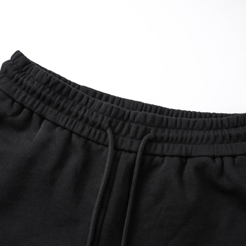 Letter Colorblock Embroidery Pants
