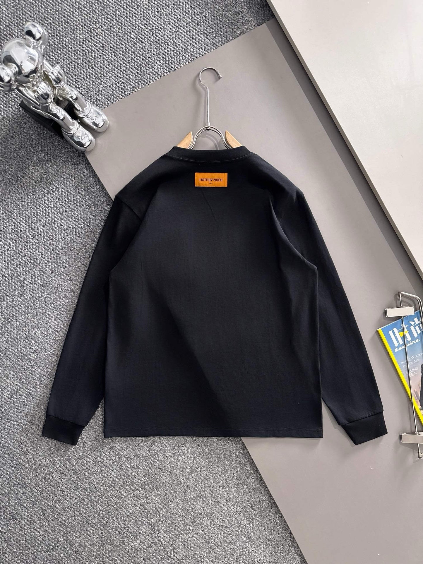 Plaid Pocket Zipper Sweatshirt