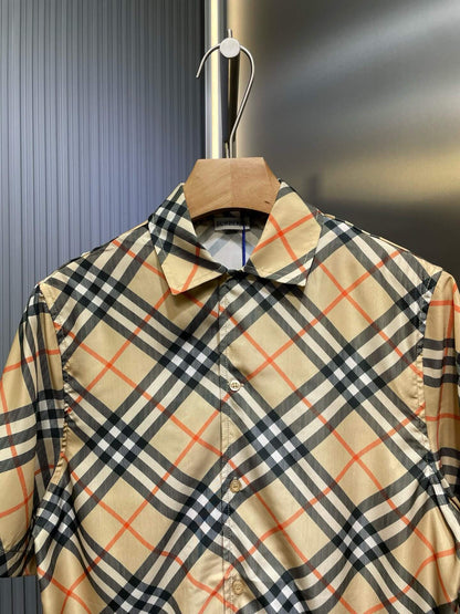 Diagonal Check Short-Sleeve Shirt