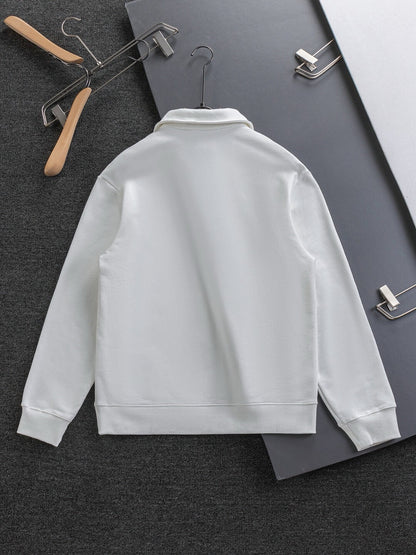 Stand Collar Zip Sweatshirt