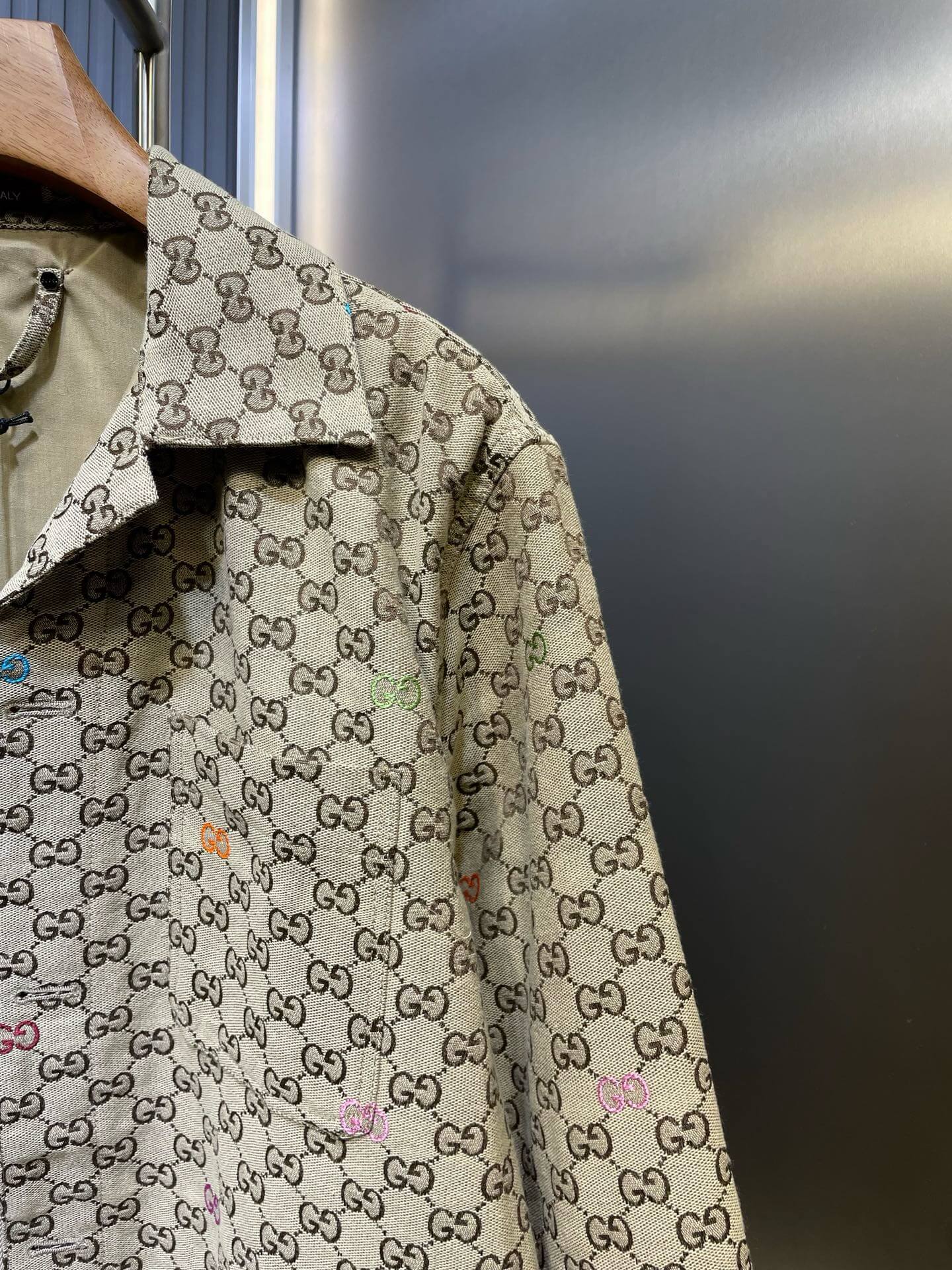 Dark Brown GG Canvas Jacket
