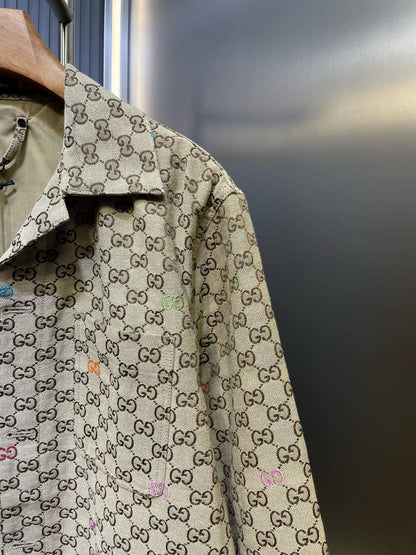 Dark Brown GG Canvas Jacket