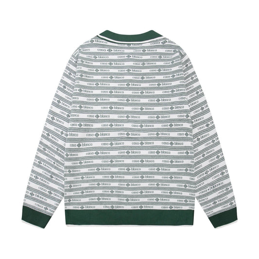Colorblock Long-Sleeve Knit Jacket