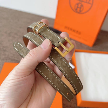 Classic Minimalist Collection Letter Buckle Ultra-Slim Belt