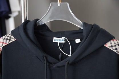Plaid Ribbon Embroidered War Horse Hoodie