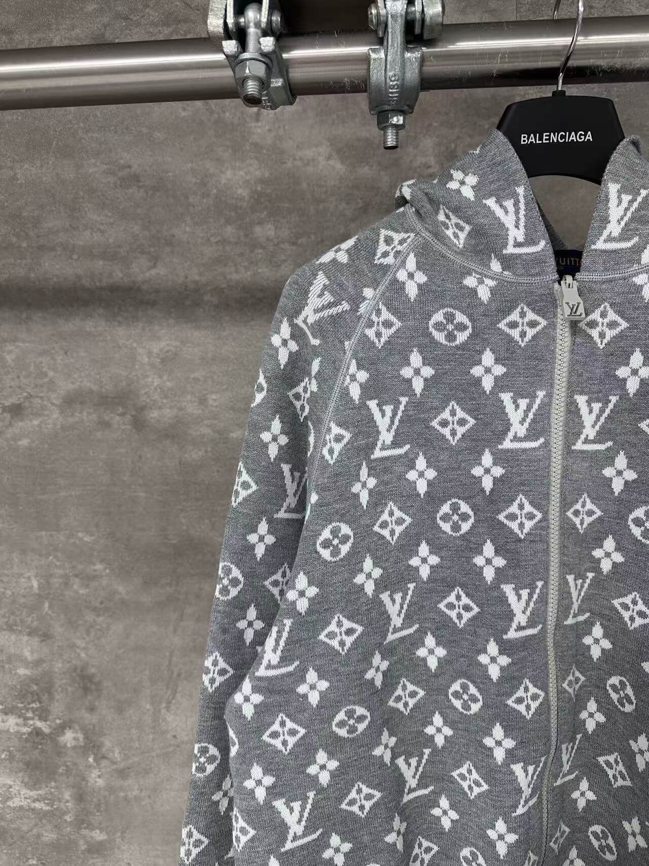 Gray All-Over Print Jacket