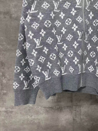 Gray All-Over Print Jacket