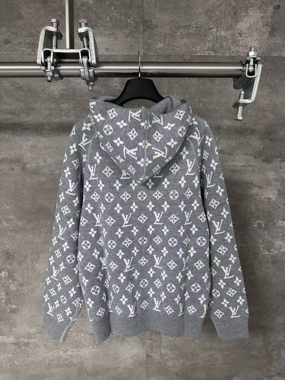Gray All-Over Print Jacket