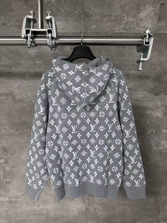 Gray All-Over Print Jacket