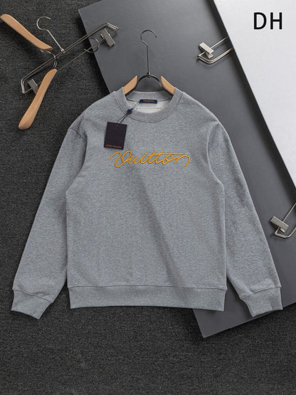 Front Letter Embroidery Sweatshirt