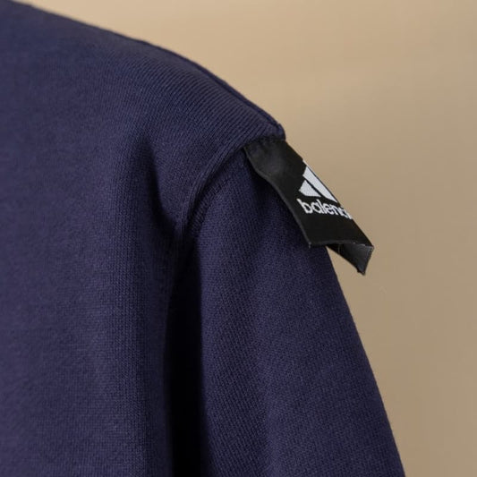 Letter Embroidery Shoulder Patch Sweatshirt