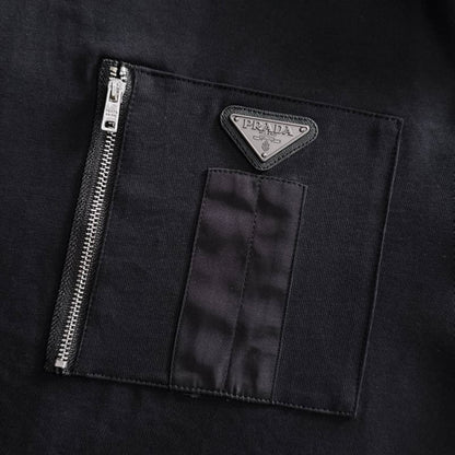 Streetwear Triangle Emblem Zip Sweatshirt