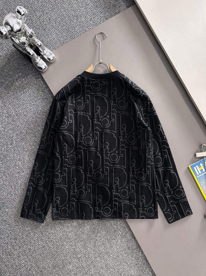 All-Over Distressed Pattern Sweatshirt