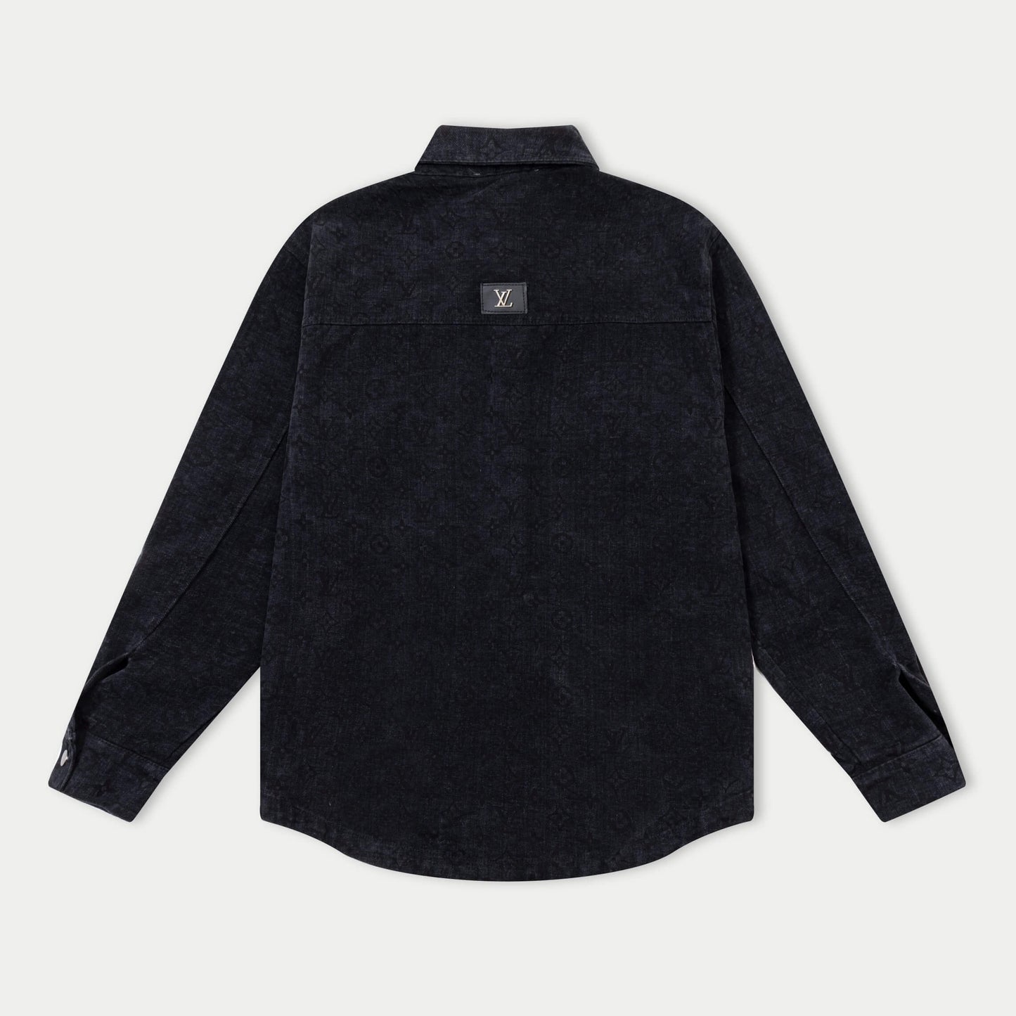 All-Over Jacquard Denim Sweatshirt