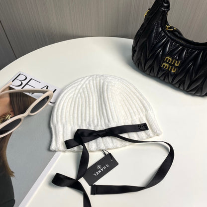 Drawstring Knit Hat