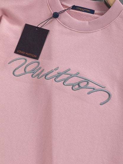Front Letter Embroidery Sweatshirt