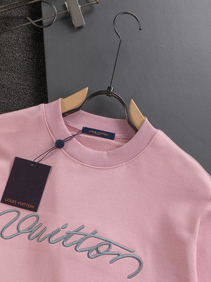 Front Letter Embroidery Sweatshirt