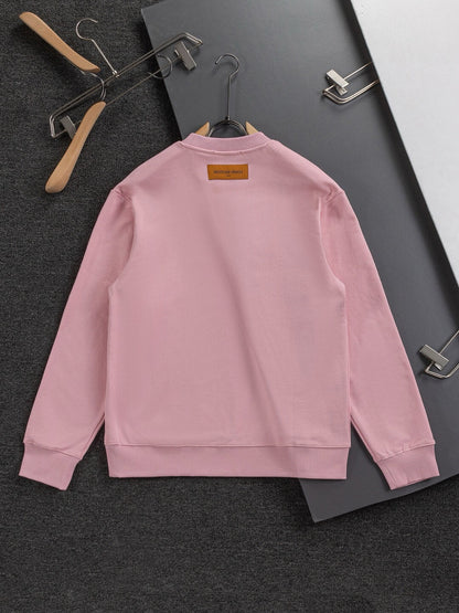 Front Letter Embroidery Sweatshirt