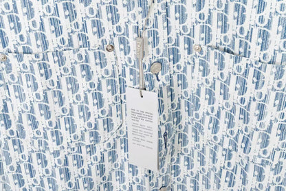 Blue - tone All - over Printed Shirt