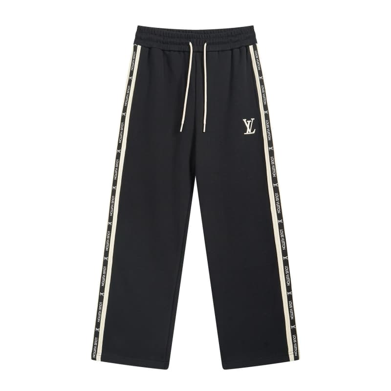 Embroidered Patch Tape Letter Pants