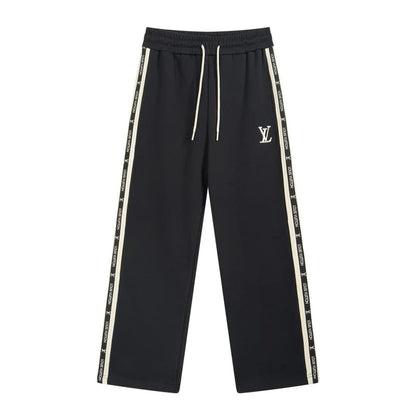 Embroidered Patch Tape Letter Pants
