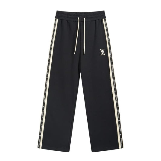 Embroidered Patch Tape Letter Pants