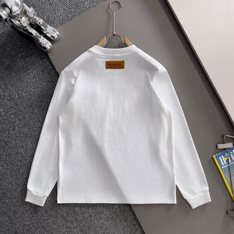 Embroidered Letter & Ink-Spray Graphic Sweatshirt