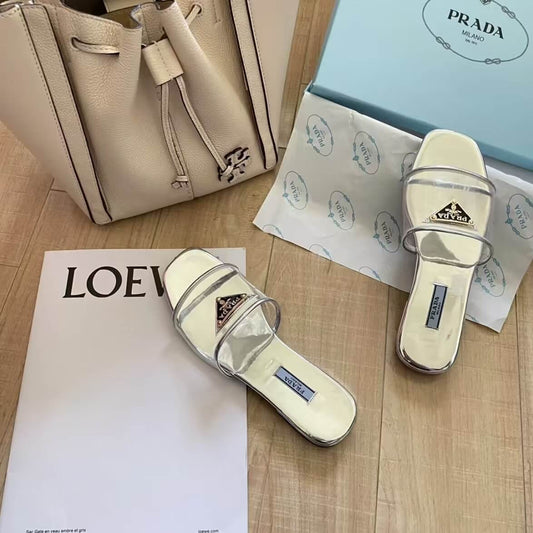 Trendy Transparent Flat Sandals
