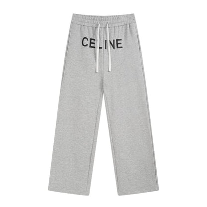 Casual Cotton Letter Print Pants