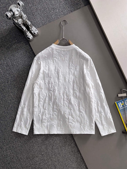 All-Over Distressed Pattern Sweatshirt