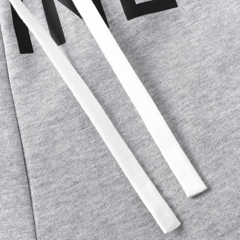 Casual Cotton Letter Print Pants