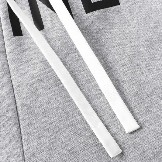 Casual Cotton Letter Print Pants