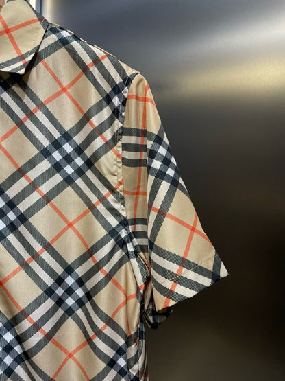 Diagonal Check Short-Sleeve Shirt