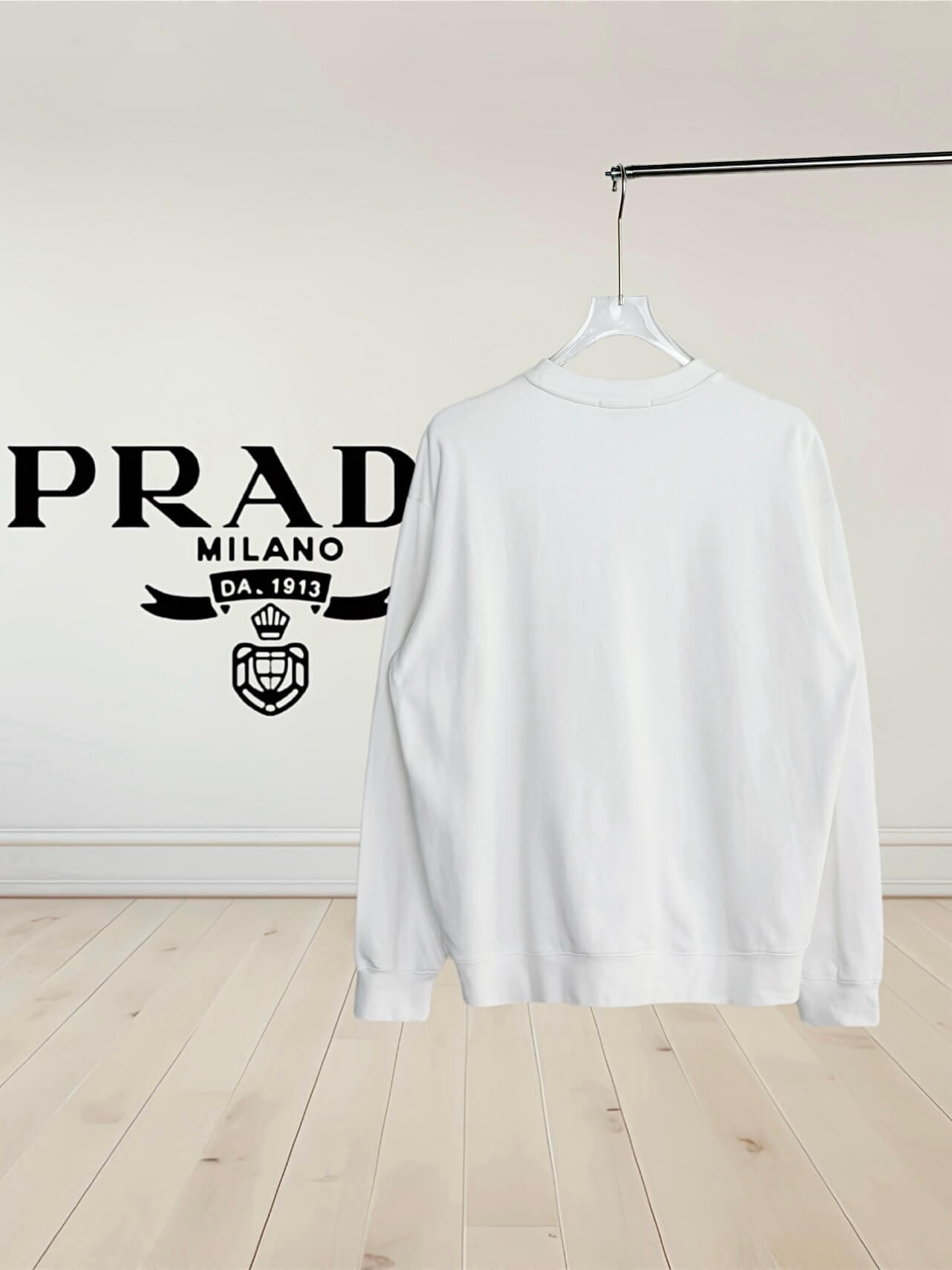 Triangle Zip-Front Sweatshirt