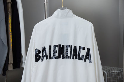 Black Lette Shell Jacket