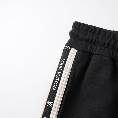 Embroidered Patch Tape Letter Pants