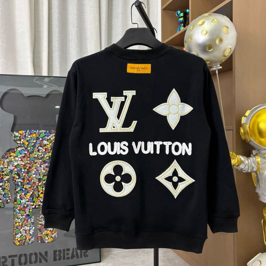 3D Arch & Rope Embroidery Sweatshirt