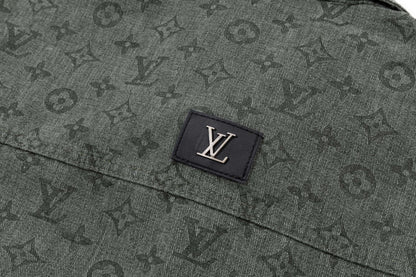 All-Over Jacquard Denim Sweatshirt