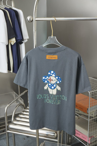 Classic Doll & Sunflower Rhinestone T-Shirt