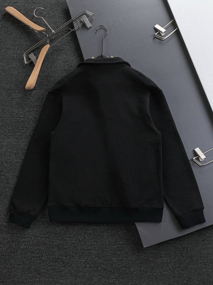 Stand Collar Zip Sweatshirt