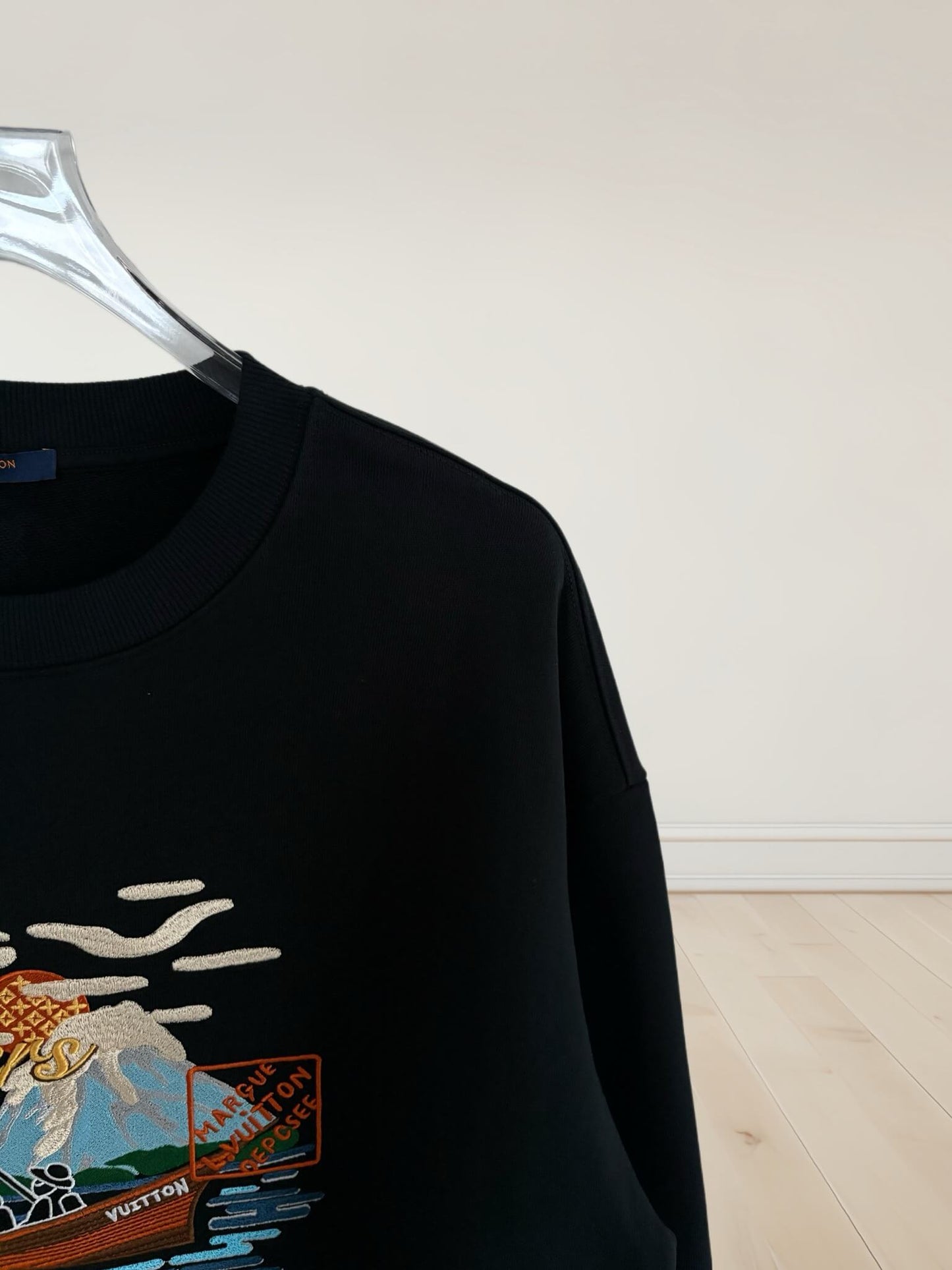 Fisherman Embroidery Sweatshirt