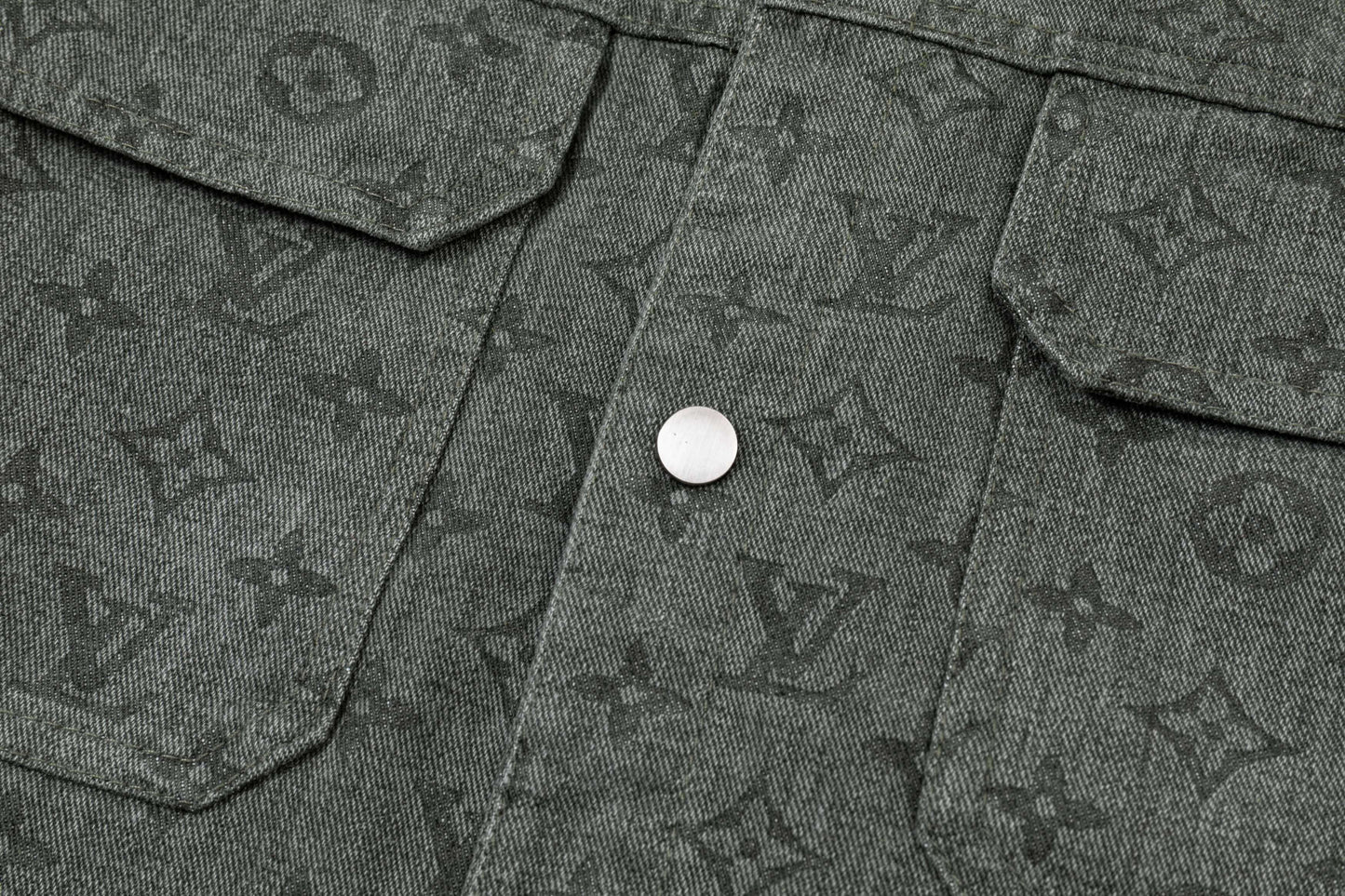 All-Over Jacquard Denim Sweatshirt